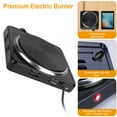 thumbnail image 6 of Countertop Electric Single Burner 1500W Portable Heating Hot Plate Stove Kitchen Cooker Stove with Non Slip Rubber Feet 5 Temperature Adjustments White, 6 of 13