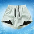 thumbnail image 2 of Casual Athletic Shorts with Built In Liner High Waist Loose Fit Yoga Running Workout Comfortable Breathable Summer Shorts Beach Pants for Juniors Womens Pants for Work Business Casual Loose, 2 of 5