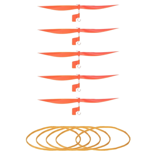 Hélice de plástico Uxcell, hélices de 7" en color naranja, paquete de 5