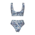 thumbnail image 2 of Honeii Paisley Floral Branches Print Women’s Bikini Set,Two Piece Swimsuit Bathing Suits,Stylish High Elasticity Swimwear for Beach and Pool, 2 of 7