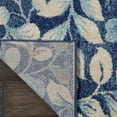 thumbnail image 5 of Serene Contemporary Botanical Navy 2'3" x 7'3" Area Rug, (2' x 7'), 5 of 7