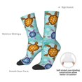 thumbnail image 4 of Hirioo Turtles And Sea Pattern Adult Middle Tube Socks Breathable Sock Non-Pilling,Contrasting Color Design, 4 of 6