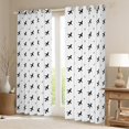 thumbnail image 2 of Manfei Cartoon Airplane Blackout Curtains Set of 2 (52x84 Each),Cute Aircraft Window Curtains,White Black Curtains and Drapes Boys Teen,Microfiber Bedroom Decor, 2 of 6