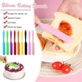 thumbnail image 3 of QHUDLV Silicone Jar Spatula, Silicone Jar Scraper with Long Handle, Heat Resistant Jar Spatula, Jam Spreader Cake Cream Butter Spatulas Mixing Batter Scraper for Jars Baking Cake Icing, 3 of 9