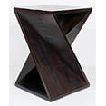 thumbnail image 2 of Jofran Global Archive Jasper Solid Wood Rustic Modern Angled Accent End Table, 2 of 6