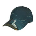 thumbnail image 1 of Fotbe Farm Dog Duck Moonlight Gorro Clásico de Béisbol, Gorra Ajustable con Broche Snapback, Gorro de Exterior de Algodón Suave, 1 of 6