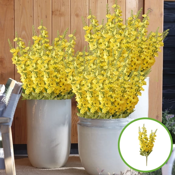 Artificial Morning Glory Flowers-Realistic Plastic Flower Bouquet for Outdoor Garden,Home & Holiday Decoration
