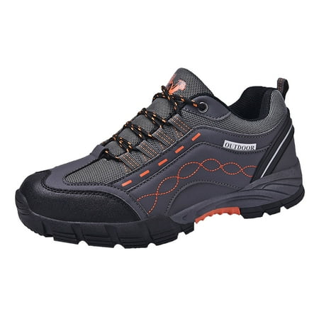 

fvwitlyh Boots for Men Wide Boot Men Waterproof Hiking Non Slip Men Breathable Running Shoes Mountain Climbing Shoes Boot Men Squash Shoes