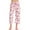 Coral - Champagne, variant on 100% Cotton Women's Capri Pajama Pants Sleepwear - Comfortable and Stylish (White - Tropical Flamingos, Large)