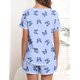 thumbnail image 4 of Conjunto de pijama Ekouaer, ropa de dormir de manga corta para mujer, 4 of 5
