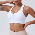 thumbnail image 5 of SPZTSX Front Zipper Sports Bras for Women Racerback Mesh Breathable High Support Workout Yoga Running Bra, 5 of 6
