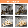thumbnail image 4 of Coffee Beans Glass Jar Household Vacuum Sealed Tank Food Storage Organizer Household Kitchen Containers 500ml, 4 of 6