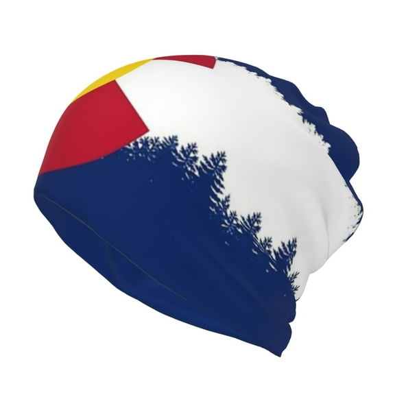 Colorado Flag Beanie Skull Cap Lightweight Hip Hop Dwarf Hat Beanie Hat For Women Men