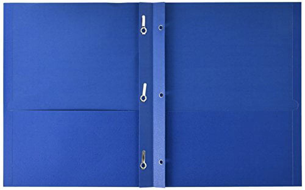 School Smart 084901 Leatherine 2 Pockets Heavy Duty Portfolio, Assorted Color, Pack - 25