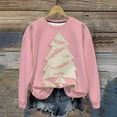 thumbnail image 3 of Christmas Sweatshirts for Women Oversized Fashion Vintage Xmas Holiday Tops Casual Christmas Sweater Long Sleeve Outfits Crewneck Fleece Sweatshirt Pullover Top, 3 of 7