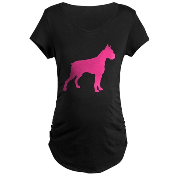 CafePress - Boxer Silhouette Maternity Dark T Shirt - Maternity Dark T-Shirt