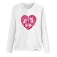 thumbnail image 4 of Wowcloth Woman's Fashion Blouse, Long Sleeve Round Neck with Valentine Print, Casual Wear for Dating and Daily Use, 4 of 5