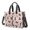 Gray Cat and Doodle Pink Pattern, variant on Rainbow Cat and Yarn White Pattern Canvas Messenger Tote Bag, Laptop Shoulder Bag with Multi Pockets & Removable Strap, Large Capacity Gifts for Work Travel Shopping