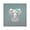 Clear, variant on CafePress - Teal Blue Day Of The Dead Sugar Skull Baby Elephan - Square Sticker 3" x 3"