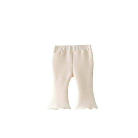 

IROINNID Girl s Elastic Flared Pants Casual All-Match Cotton Pants