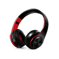 thumbnail image 3 of Bluetooth Headphones Over Ear, Hi-Fi Stereo Wireless Headset, Foldable, Soft Memory-Protein Earmuffs, w/Built-in Mic FM and Wired Mode for PC/Cell Phones/TV(White Purple), 3 of 6