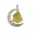 B, variant on YYKihy Natural Quartz Crystal Pendant Chakra Healing Gemstone Moon Necklace Jewelry