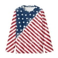 thumbnail image 4 of DISNIMO American Flag Shirt Kids Girls Long Sleeve Shirts Size 9-10 Girls Shirts for Boys Crew Neck T Shirts for Kids Fall T Shirt Cute Girls Tshirt Casual T Shirts Girls Long Sleeve Tee, 4 of 7