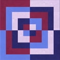 thumbnail image 1 of Ahgly Company Indoor Square Patterned Dark Magenta Purple Area Rugs, 7' Square, 1 of 6