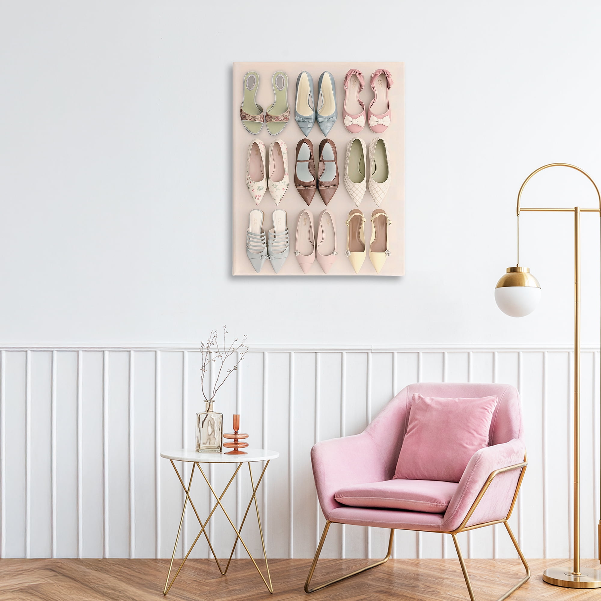 Beatrice's Closet Shoes Canvas Wall Art, design by Annabelle Hall