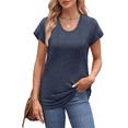 thumbnail image 3 of MOSHU Casual Womens T-Shirts Basic Tops for Women Cap Sleeve Loose Tank Tops, 3 of 9
