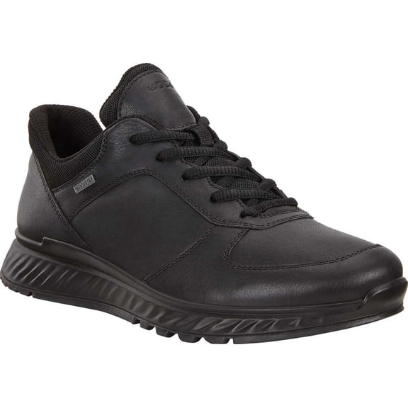 Women's ECCO Exostrike Low GORE-TEX Waterproof Sneaker Black Full Grain Leather 39 M
