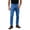 Blue, variant on Maqroz Mens Slim Straight Casual Pants Biker Trousers Classic Solid Button Fly Alternative Bottoms for Daily Wear with Pockets
