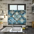 thumbnail image 7 of FREEAMG 36 Inch Length Kitchen Curtains Ornamental Pattern 2 Panels Half Window Sheer Curtains Rod Pocket Farmhouse Short Drapes for Bathroom Cafe Basement, 7 of 7