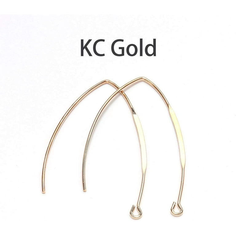 20pcs/Pack Copper Earring Hooks Ear Wire Ear Hooks Earrings Hoops for  Earring Making Earring Jewelry Findings Bulk (Silver)