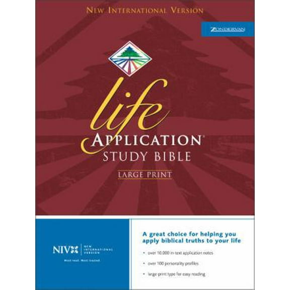 Pre-Owned NIV Life Application Study Bible, Large Print (Unknown) 0310927137 9780310927136