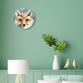 thumbnail image 4 of ATEDEANEI 12" Wall Clock Battery Operated Silent Non Ticking Simple Hand Drawn Cute Fox Cute Design, 4 of 5