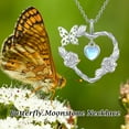 thumbnail image 6 of SOULMEET Natural Moonstone Butterfly Pendant Necklace for Women 925 Sterling Silver Moonstone Gemstone Jewelry for Her, 6 of 10