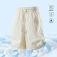 thumbnail image 6 of VBVC Women's Side Stripe Drawstring Athletic Shorts , Casual Running Summer Shorts For Women , Ladies' Lightweight Breathable Shorts with Pockets,White,XS-3XL, 6 of 8
