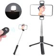 thumbnail image 1 of Tripod Selfie Stick With Light, High And Low Light  2 Fill Light Foldable Tripod Selfie Stick, Video Calls Live Broadcasts For Online Study Watch Videos, 1 of 8