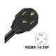 thumbnail image 3 of Enchufe de secadora eléctrica de 4 clavijas macho a toma de secadora vieja de 3 clavijas, adaptador hembra, nema 14-30pto10-30r, 30a 1, 3 of 4