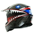 thumbnail image 6 of 1Storm Adult Motocross BMX MX ATV Dirt Bike Helmet Racing Style SC09SCLS; Shark Black, 6 of 6