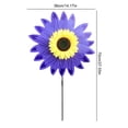 thumbnail image 2 of Molino Viento Giratorio Girasol Colorida Jardín Al Aire Libre (girasol Morado), 2 of 9
