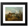 thumbnail image 2 of Juliusz Kossak 24x20 Black Modern Framed Museum Art Print Titled - Hunting Scene in Radziejowice (1866), 2 of 5