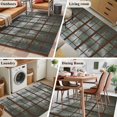 thumbnail image 6 of Misty Forest Washable Area Rugs 4'x6', Wooden Window Forest Mountain Retro Tree Low Pile Throw Living Room Rug Non-Slip Sturdy Edge Binding Carpet for Indoor Entryway Bedside Kitchen, 6 of 9