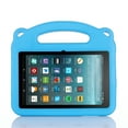 thumbnail image 2 of SaniMore for ALL-New Fire 7 2022 Lightweight Kids Case, EVA Foam Case with Holder & Foldable Panda Kickstand Shockproof Protective Case for ALL-New Fire 7 7" Boys Girls, Blue, 2 of 8