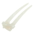 thumbnail image 4 of Unique Bargains 1 Pc Chignon Pin Bow Hair Hairpin for Women White, 4 of 5