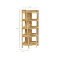 thumbnail image 4 of Bixby 71 Inch Corner Bookshelf in Oak, 4 of 7