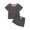 Gray, variant on CARETOO Little Boy Clothes Set Short Sleeve T-Shirt Tops Shorts 4-7T Kids Casual Summer 2Pcs Outfits