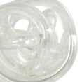 thumbnail image 5 of 5", 4", 4"W Clear Glass Knotted Ball Knot Sculpture, by DecMode (3 Count), 5 of 13