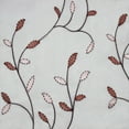 thumbnail image 6 of Grommet Curtain Panel, Embroidered Sheer Extra-Wide, Red 54" x 63", 6 of 9